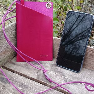 Handytasche aus Leder handgefertigt, individualisierbar