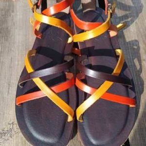 Riemensandale Argentario - handgefertigt aus Leder, Gr. 39 | Musterpaar, vorbereitet für Anprobe