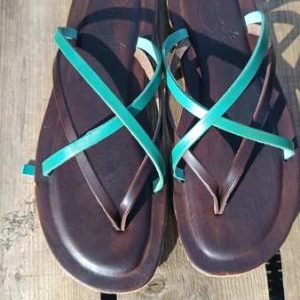 Zehentrenner Sandalen Incisa - handgefertigt aus Leder, Gr. 38 | Musterpaar, vorbereitet für Anprobe