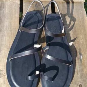 Zehentrenner Sandalen Massarosa - handgefertigt aus Leder, Gr. 41 | Musterpaar, vorbereitet für Anprobe